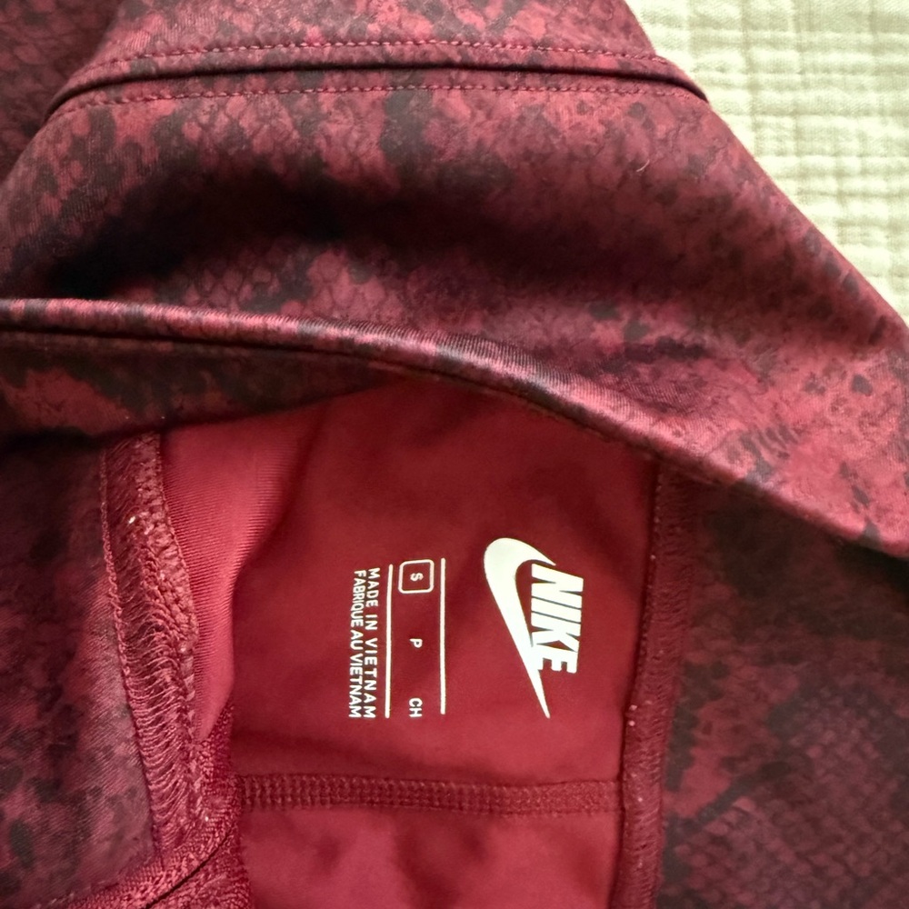 Nike Burgundy Snakeskin Jacket